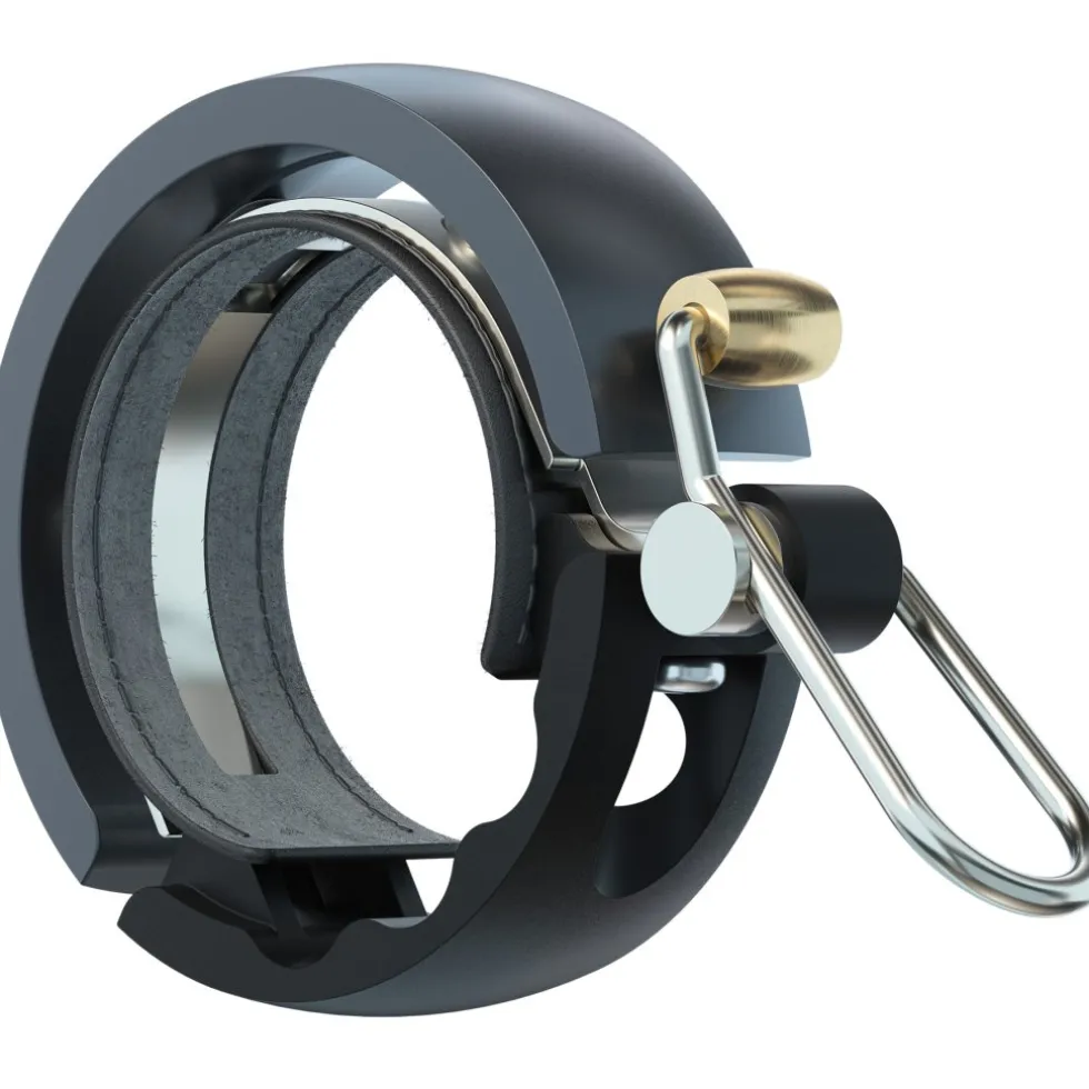 Knog Oi Luxe Fietsbel - black/grey