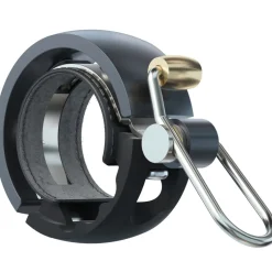 Knog Oi Luxe Fietsbel - black/grey