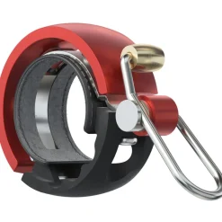 Bellen < Knog Oi Luxe Fietsbel - black/red