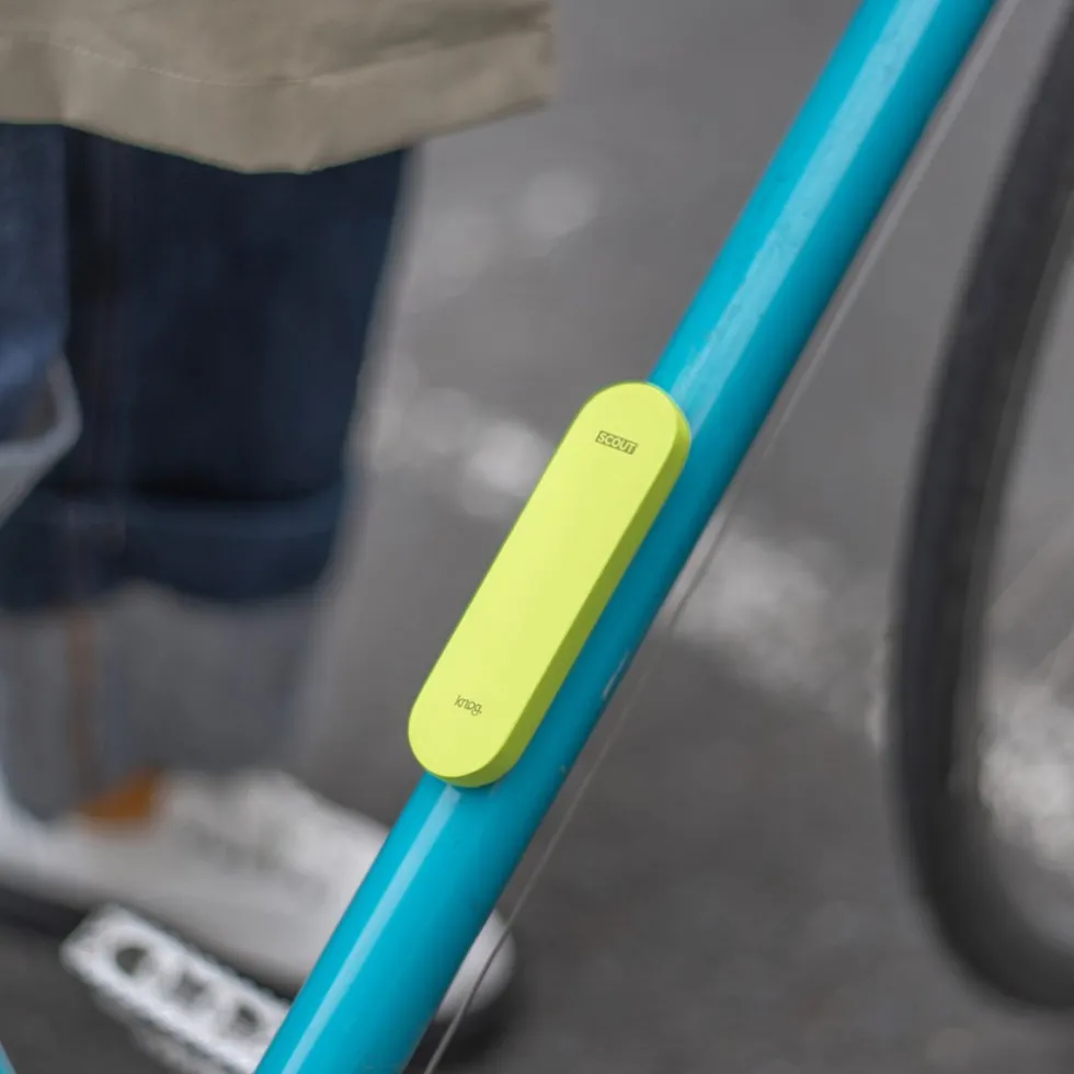 Knog Scout Bike Alarm and Finder - black/neon yellow