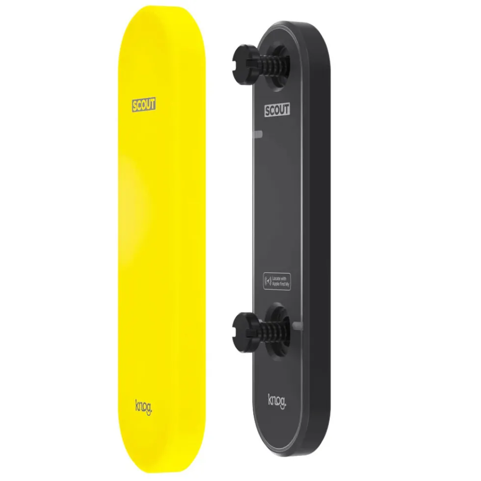 Knog Scout Bike Alarm and Finder - black/neon yellow