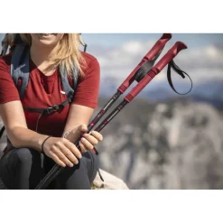 Wandel- & Trailrunning-Stokken < Komperdell Carbon EVO Zero Compact Trekkingstokken (Paar) - malbec