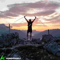 Komperdell Carbon FXP Ultra Trekkingstokken (Paar) - roze/groen