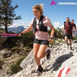 Komperdell Carbon FXP Ultra Trekkingstokken (Paar) - roze/groen