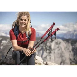 Komperdell Carbon Pro Zero Compact Trekkingstokken (Paar) - malbec