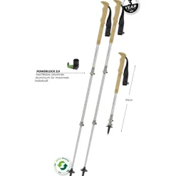 Wandel- & Trailrunning-Stokken < Komperdell Explorer Zero Cork Compact Trekkingstokken (Paar) - titan