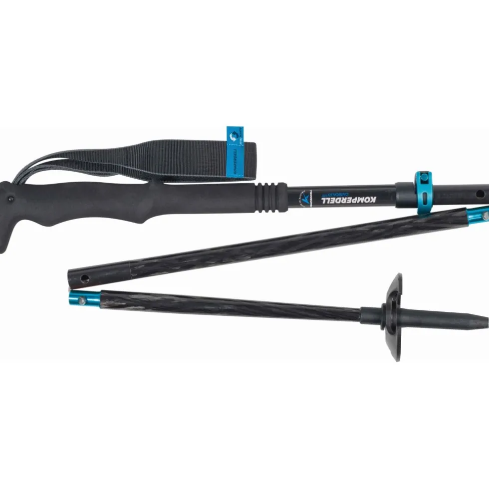 Komperdell FX Lite Carbon Vario Approach Compact Trekkingstokken (Paar) - blauw