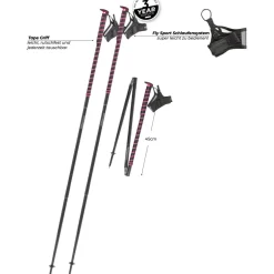 Komperdell FXP Composite Trail Trekkingstokken (Paar) - roze