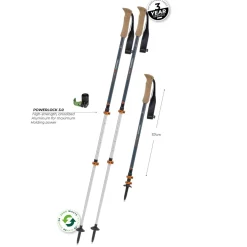 Komperdell Ridgehiker Zero Trekkingstokken (Paar) - dark sapphire