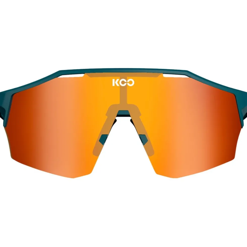 KOO Alibi Photochromic Zonnebril - Regular | Dark Blue Matt - Red Mirror