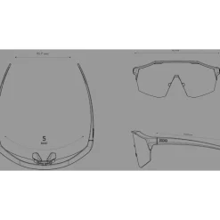 KOO Alibi Photochromic Zonnebril - Regular | Dark Blue Matt - Red Mirror