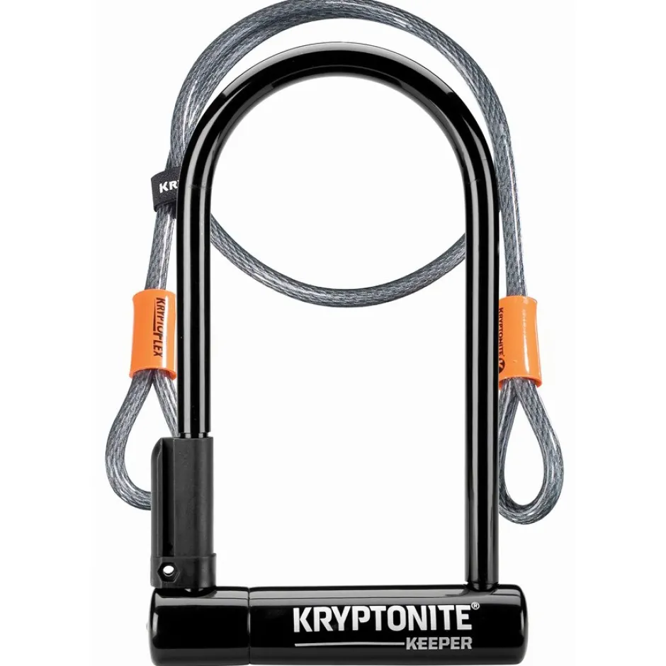 Beugelsloten < Kryptonite Keeper Standaard 102x203mm + Kflex Kabel U-Slot 120cm