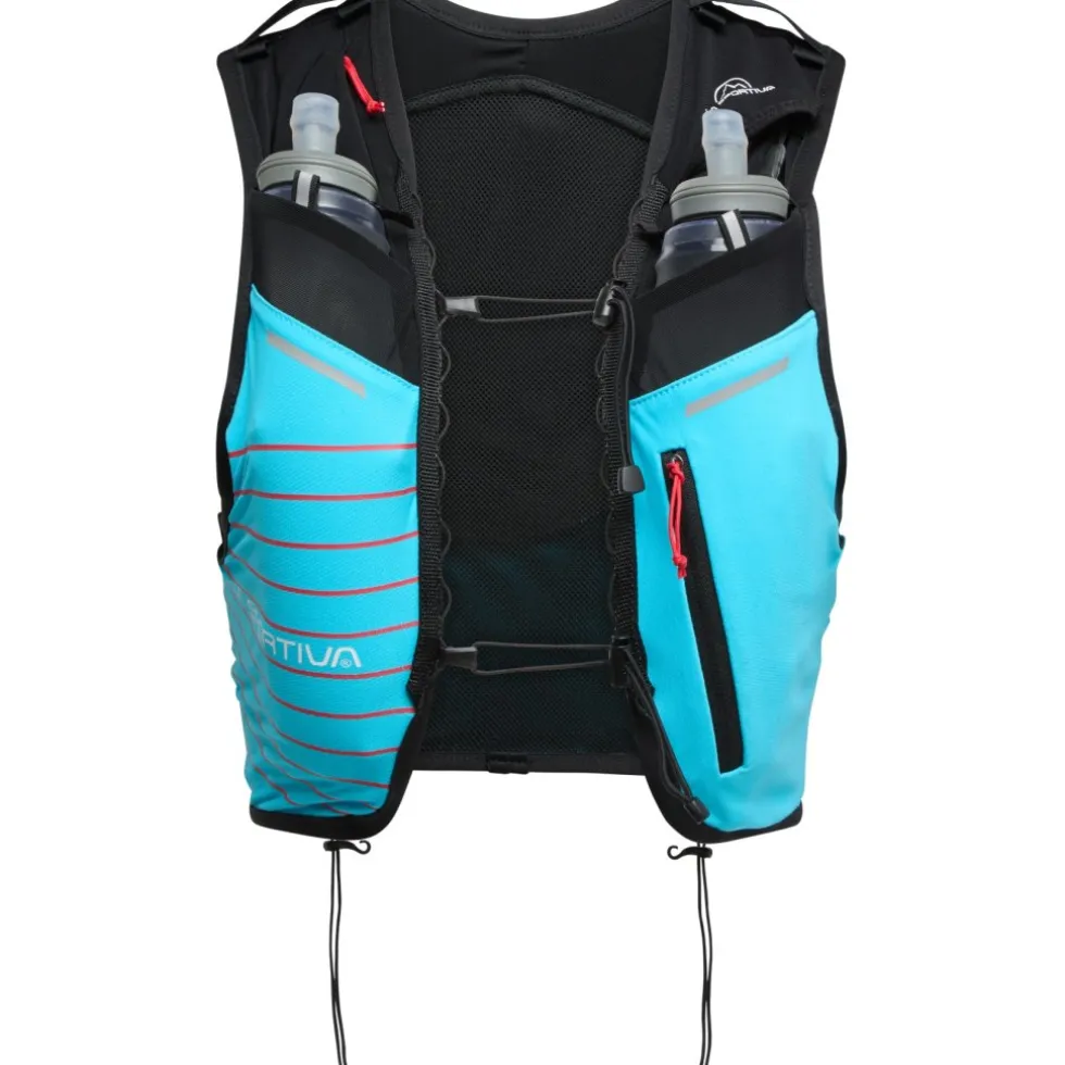 La Sportiva Trail Hardloopvest met Drinksysteem 5L - Malibu Blue/Hibiscus