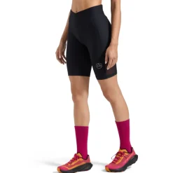 La Sportiva Triumph Tight Shorts Dames - Black/Chalk