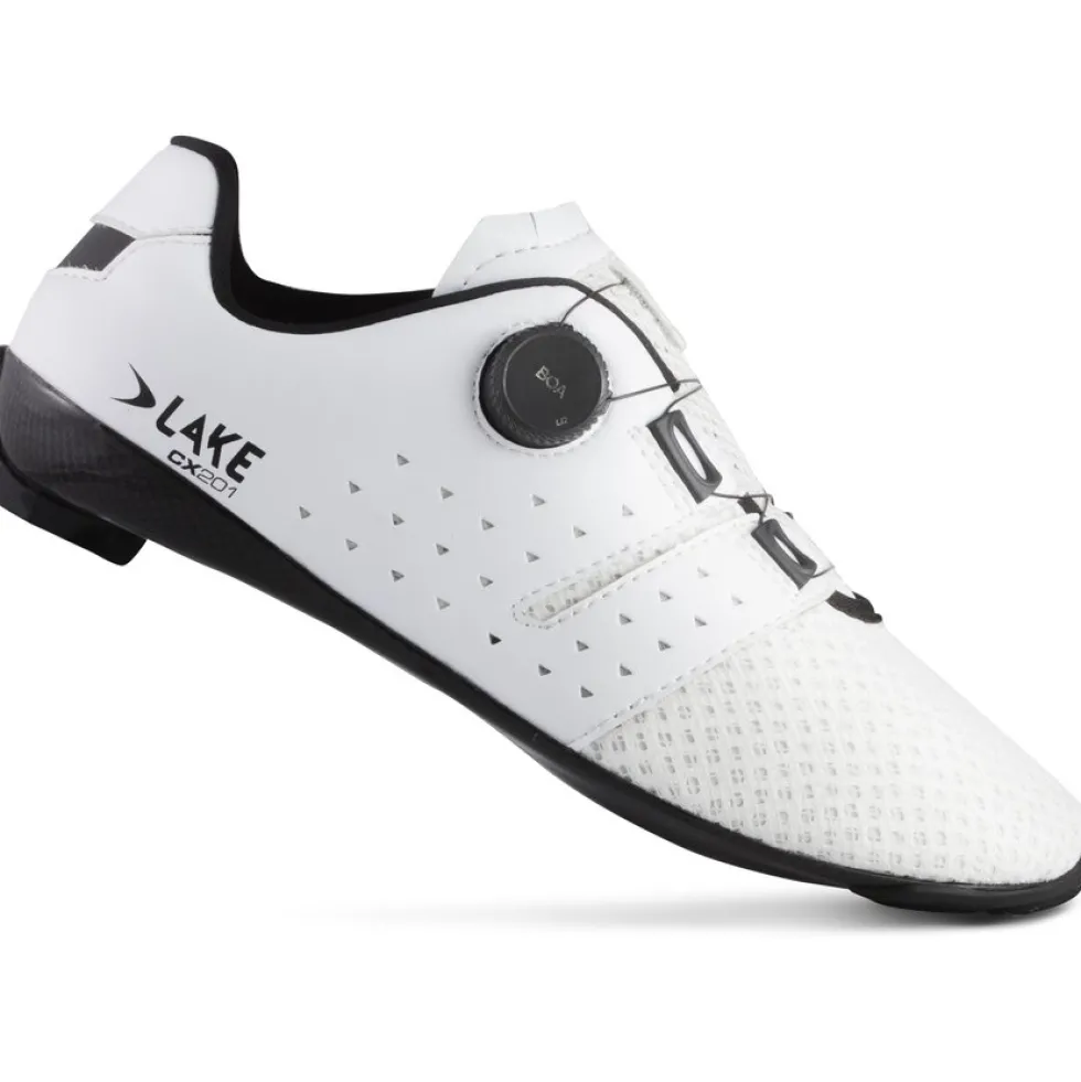 Lake CX201 Racefietsschoenen Heren - wit/zwart