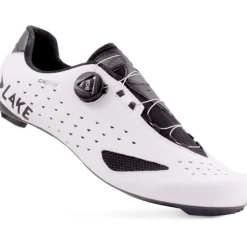 Lake CX219 Racefietsschoenen Heren - Breed - wit/zwart