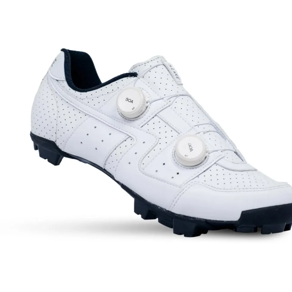 Lake MX30G MTB-Schoenen Heren - wit Clarino