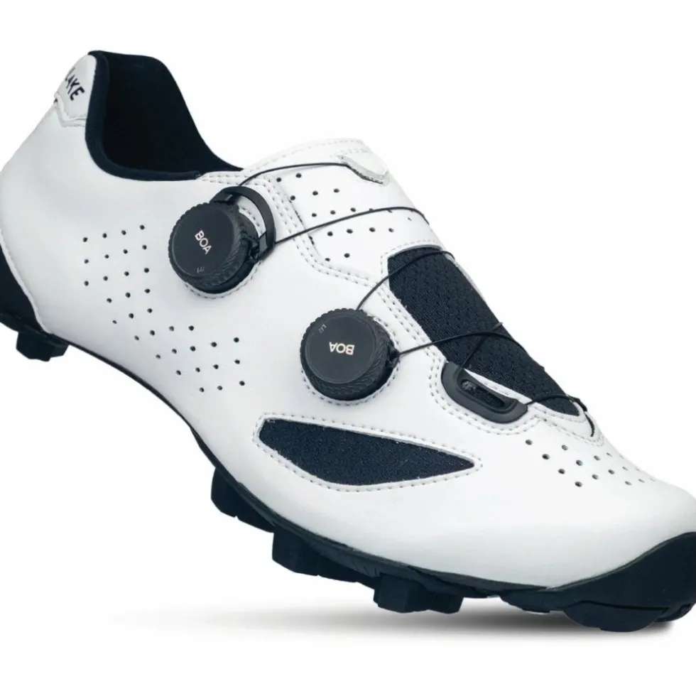 Lake MX239 Gravel Schoenen Heren - clarino white/black