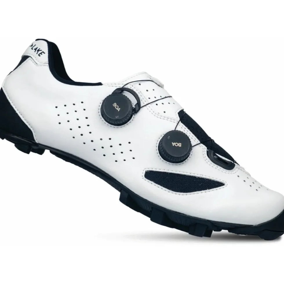 Lake MX239 Gravel Schoenen Heren - clarino white/black