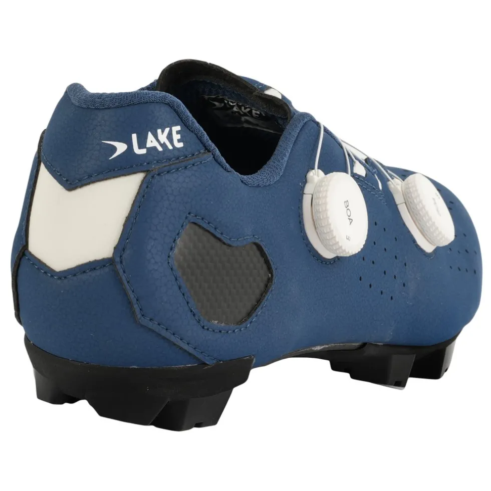 Lake MX333 MTB-Schoenen Heren - blauw/wit Clarino
