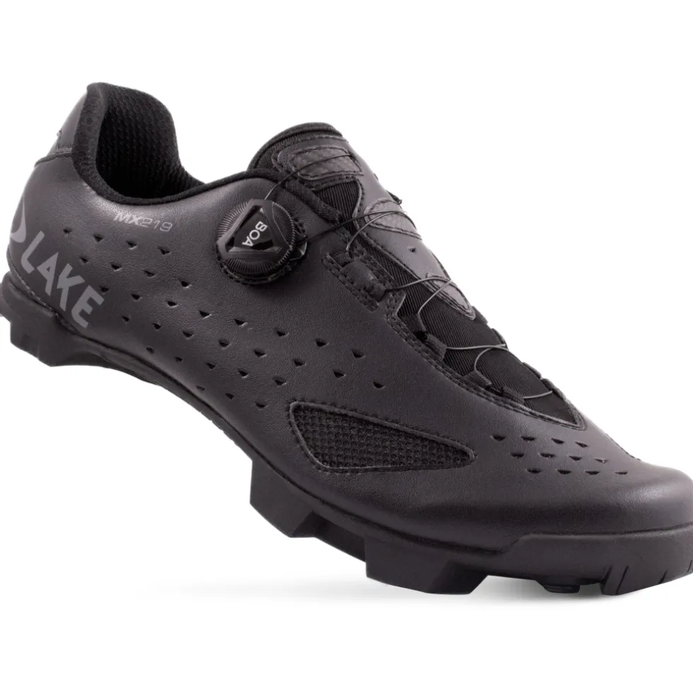 Lake MX219 MTB-Schoenen Heren - Breed - zwart/grijs