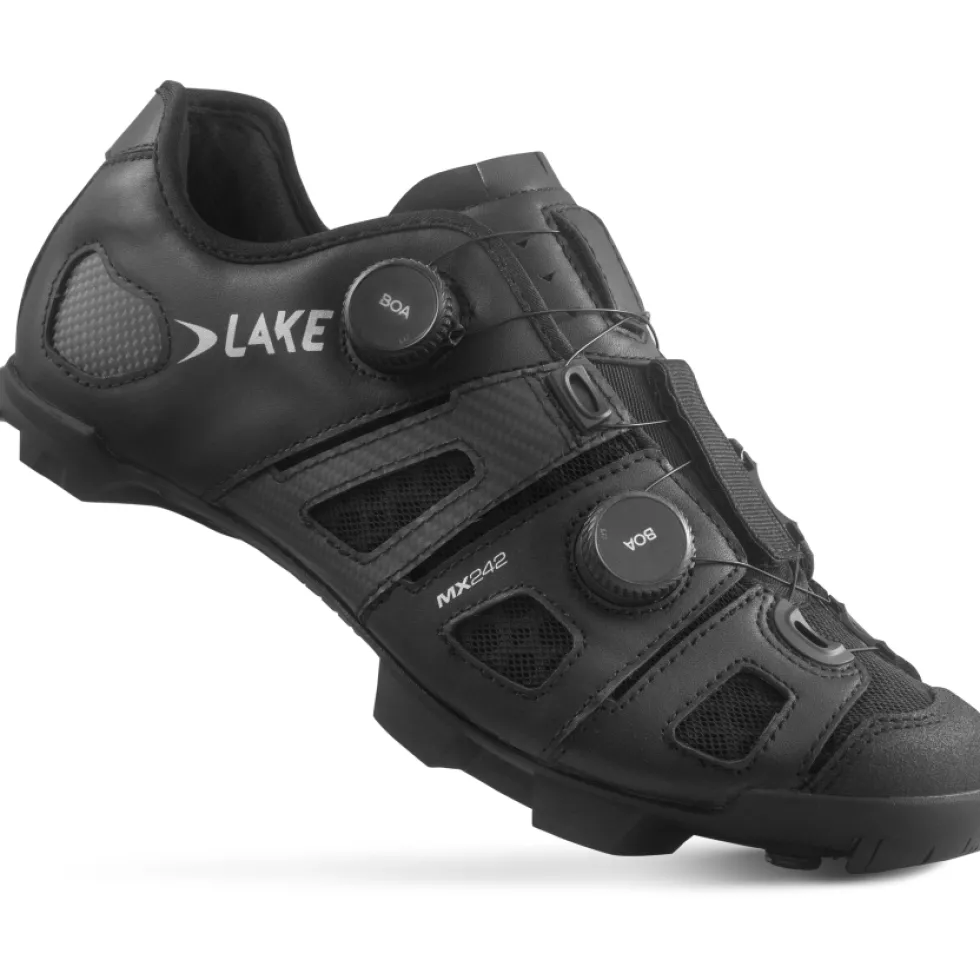 Lake MX242 MTB-Schoenen Heren - zwart/zilver