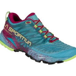 Hardloopschoenen Dames|Schoenen < La Sportiva Akasha II Hardloopschoenen Dames - Topaz/Red Plum