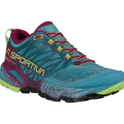 Hardloopschoenen Dames|Schoenen < La Sportiva Akasha II Hardloopschoenen Dames - Topaz/Red Plum