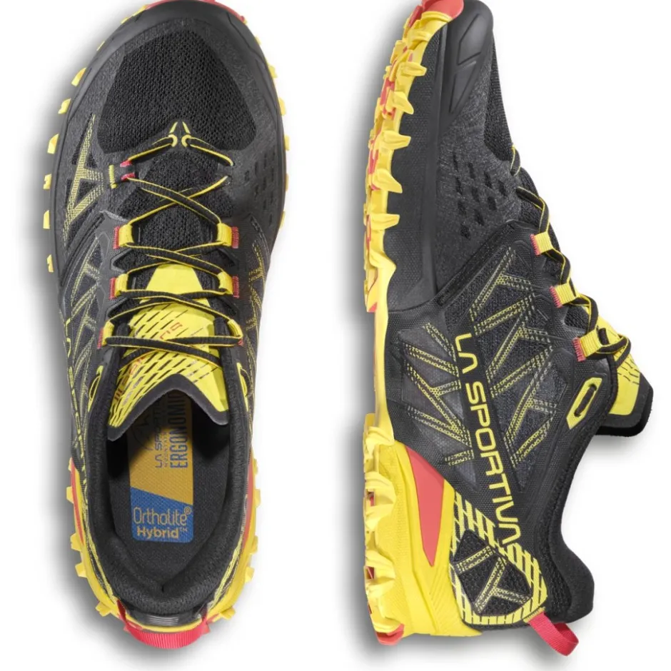 Hardloopschoenen Heren|Trailrunning Schoenen < La Sportiva Bushido III Hardloopschoenen Heren - Zwart/Geel