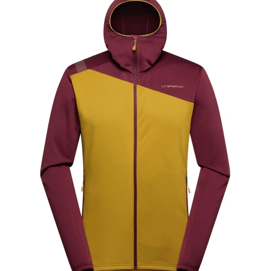 Jassen & Vesten < La Sportiva Cosmic Therma Jas met Capuchon Heren - Savana/Redwood