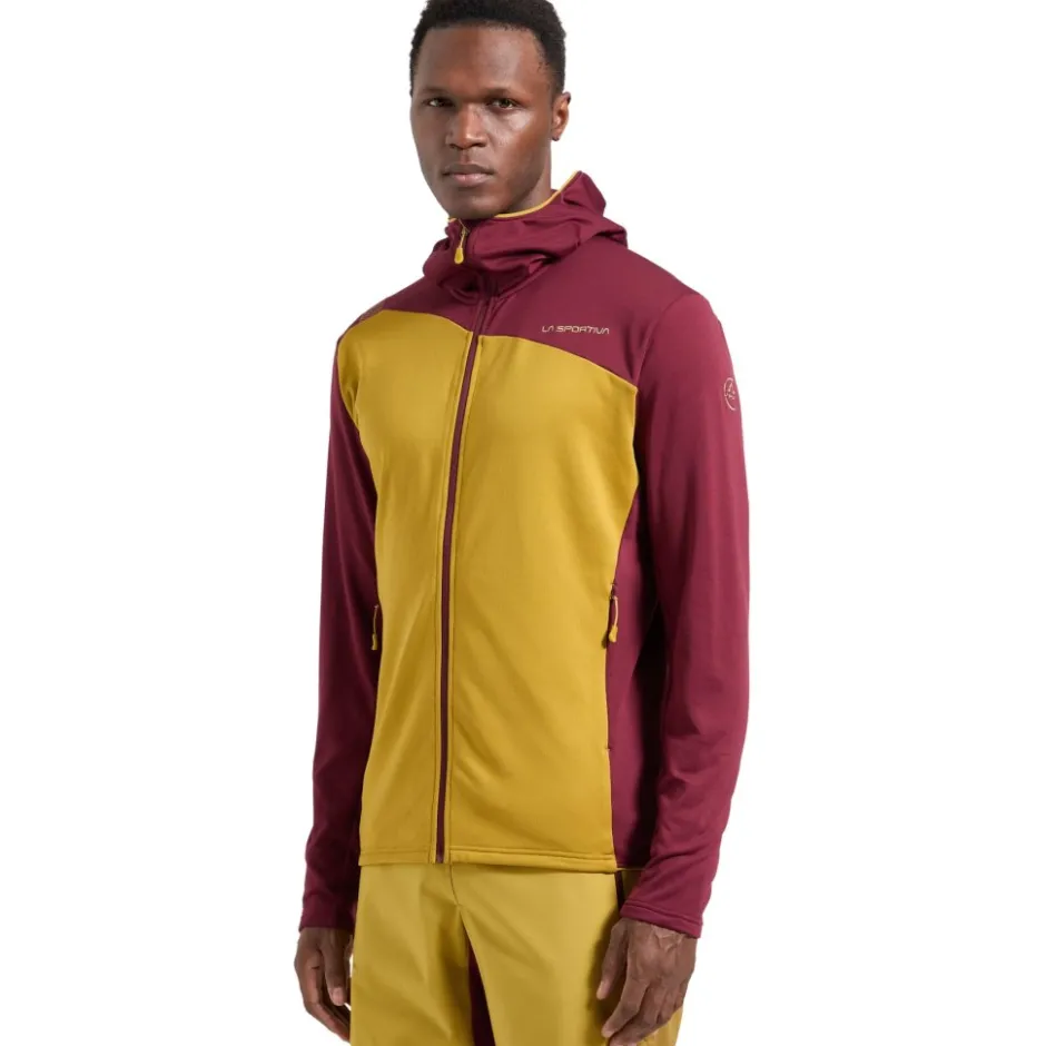 Jassen & Vesten < La Sportiva Cosmic Therma Jas met Capuchon Heren - Savana/Redwood