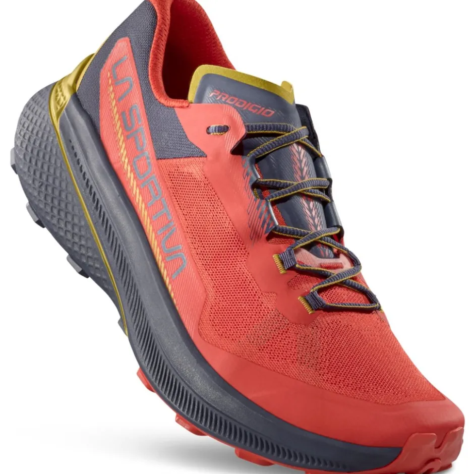 Schoenen|Trailrunning Schoenen < La Sportiva Prodigio Hardloopschoenen Heren - Mountain Red/Night Sky