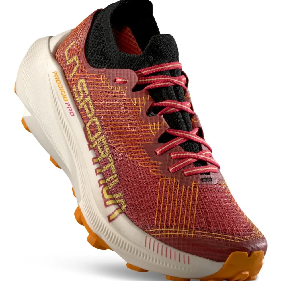 La Sportiva Prodigio Pro Hardloopschoenen Dames - Mineral Red/Banana