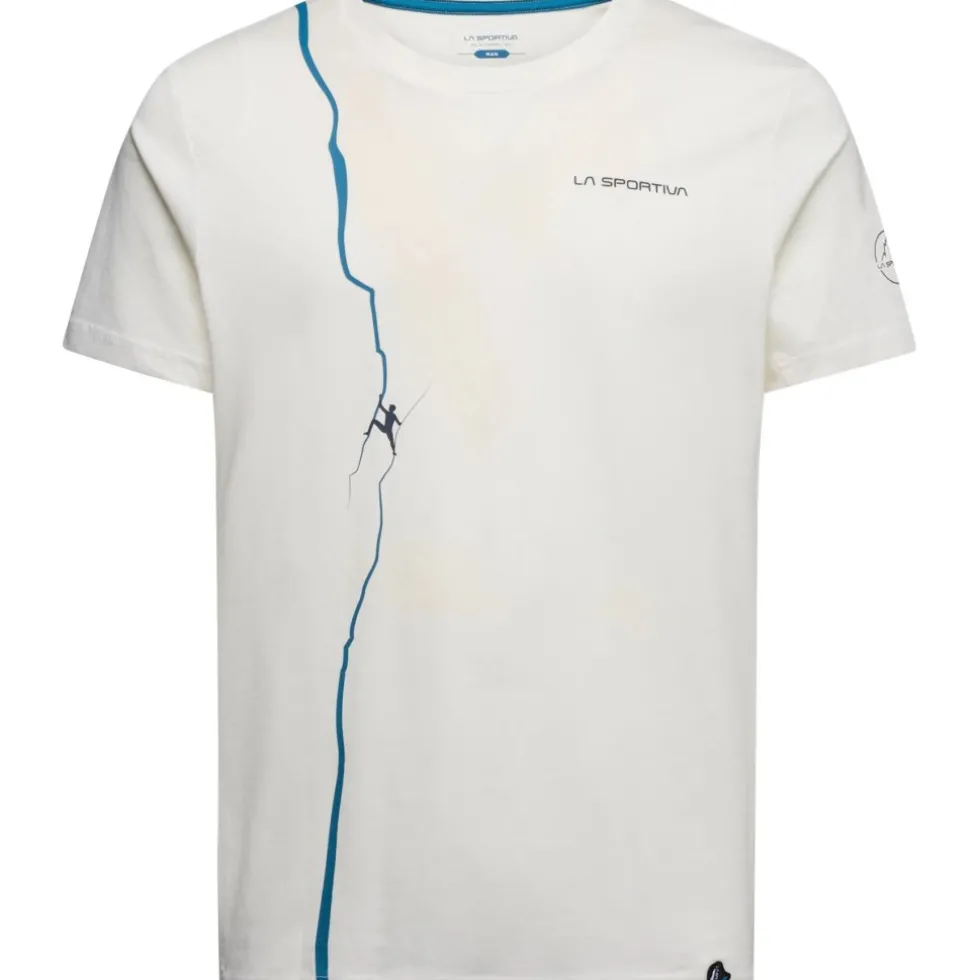 La Sportiva Route T-Shirt Heren - Chalk/Lake