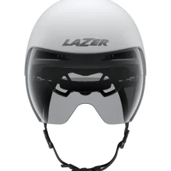 Lazer Victor KinetiCore Tijdrithelm - matte white silver