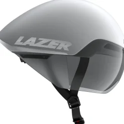 Lazer Victor KinetiCore Tijdrithelm - matte white silver