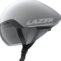 Lazer Victor KinetiCore Tijdrithelm - matte white silver