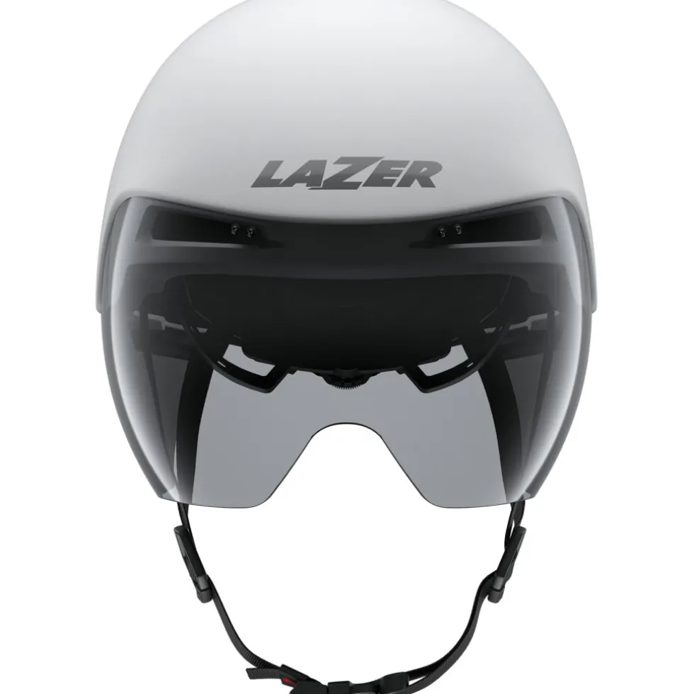 Lazer Volante KinetiCore Tijdrithelm - matte white silver