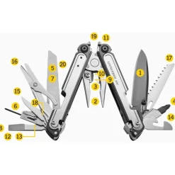 Messen & Werktuigen < Leatherman ARC Multitool - Black DLC & Stainless Steel