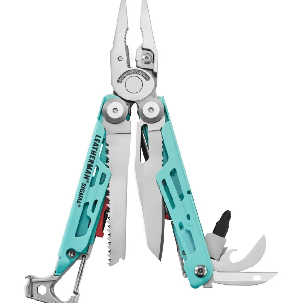 Leatherman Signal Multitool - Aqua / Stainless
