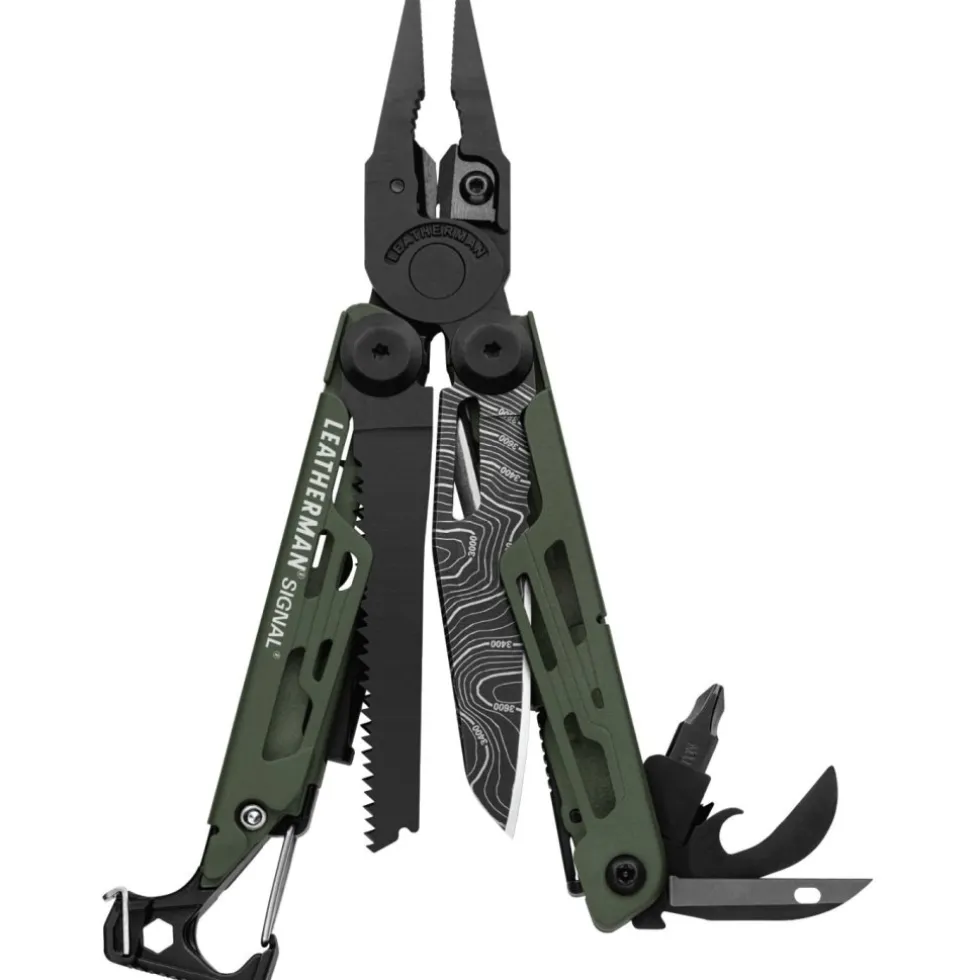 Leatherman Signal Multitool - Green Topo