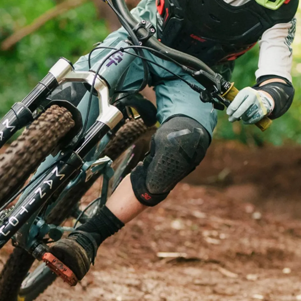 Leatt 3DF 5.0 Evo Junior Kniebeschermers Kinderen - zwart