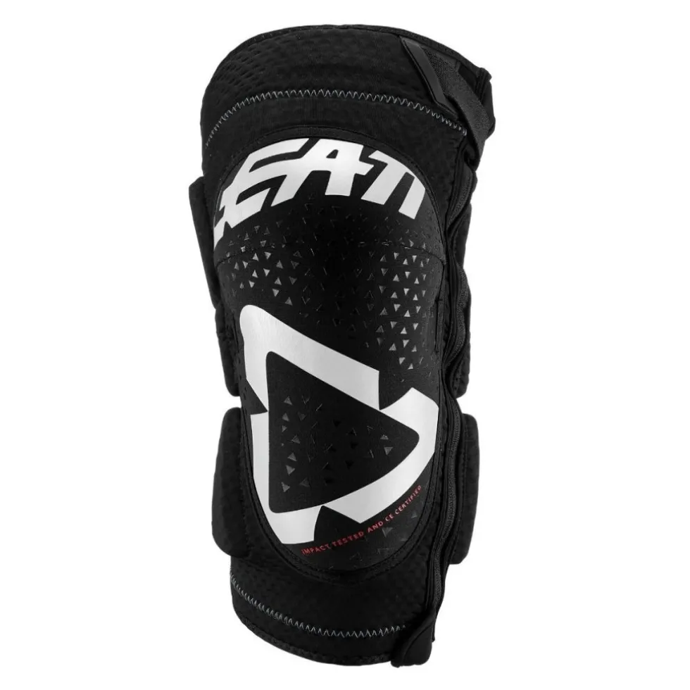 Leatt 3DF 5.0 Zip Kniebeschermers - white/black