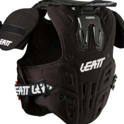 Beschermers Kinderen|Borstbeschermers < Leatt Fusion 2.0 Nekbeschermer / Bovenlichaam Protector Kinderen - black