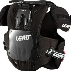 Beschermers Kinderen|Borstbeschermers < Leatt Fusion 2.0 Nekbeschermer / Bovenlichaam Protector Kinderen - black