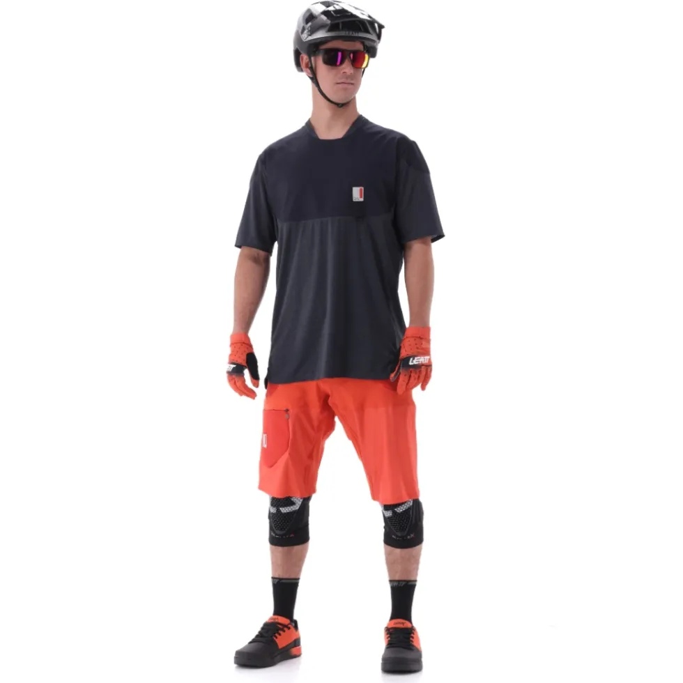 Leatt MTB All Mountain 3.0 Shirt met Korte Mouwen Heren - zwart