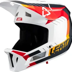 Leatt MTB Gravity 2.0 Helm - wit/rood