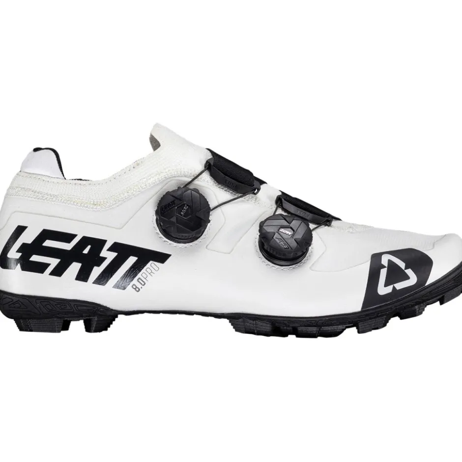 Gravelschoenen|Gravel Schoenen < Leatt 8.0 ProClip Race Gravel-Schoenen Heren - wit