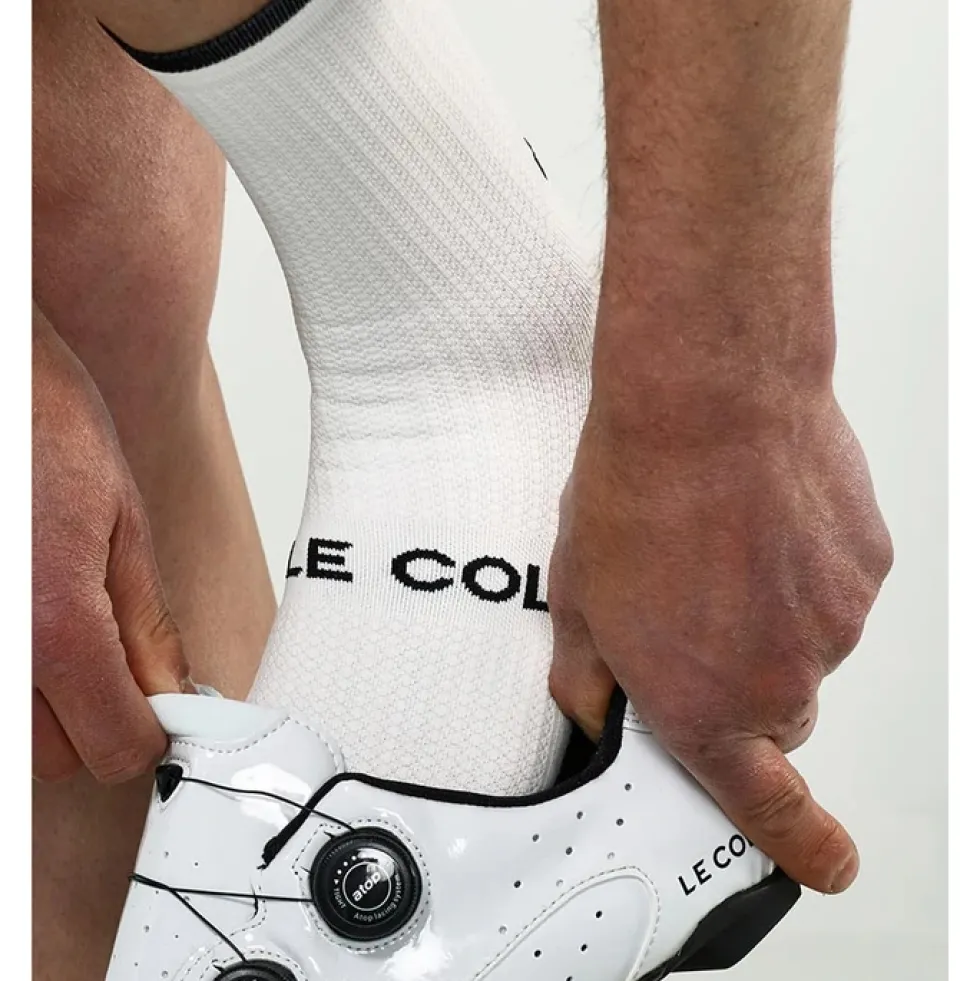Le Col Fietssokken - Wit/Zwart