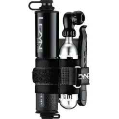 Lezyne CNC Pocket Drive HV - Minipomp incl. hendelset & CO2-patroon - glossy black